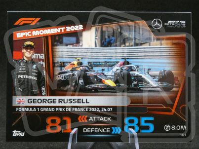 161 George Russell F1 Epic Moments Turbo Attax 2023