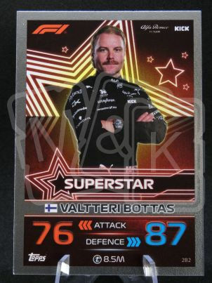 282 Valtteri Bottas F1 Superstar Turbo Attax 2023