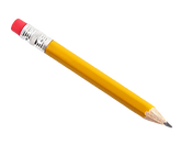 Pencil.Isolated on white.Clipping path i