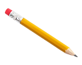 Pencil.Isolated on white.Clipping path i