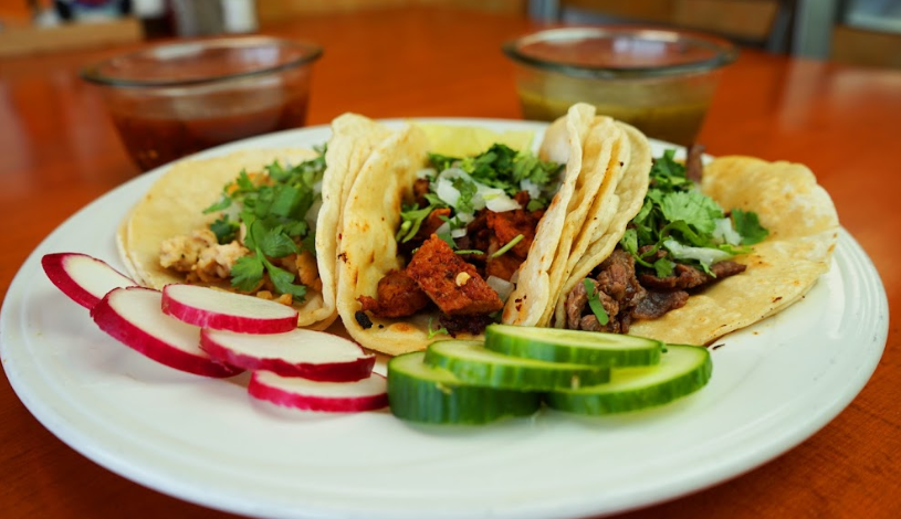Arranged Food and Objects