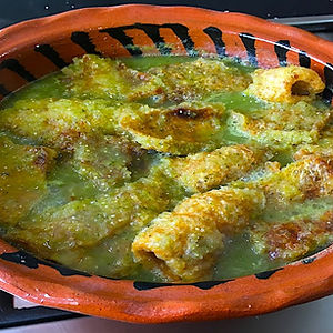 Chicharron en Mole Verde
