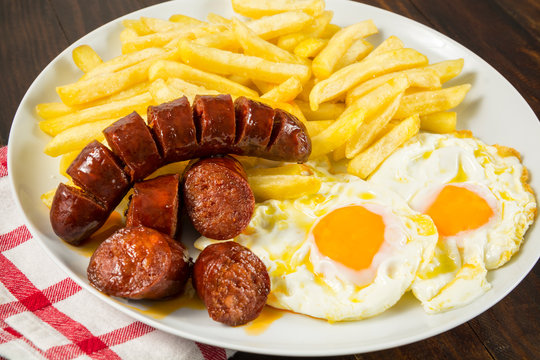 Arranged Food and Objects