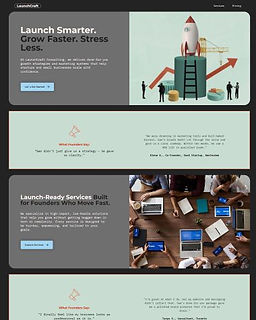 LaunchCraft Consulting -  Carrd website template