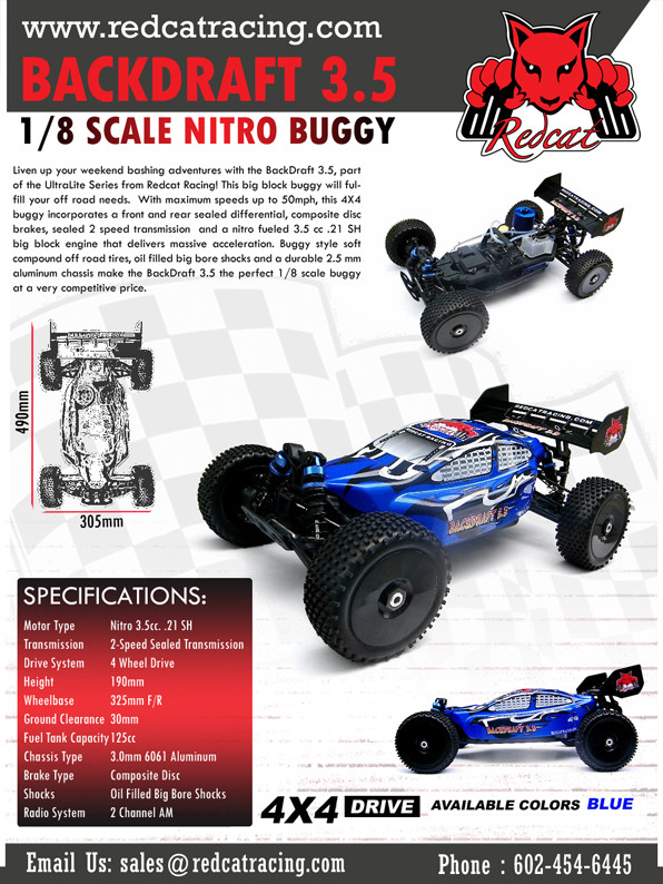 Backdraft Buggy 3.5 1/8th Scale Nitro