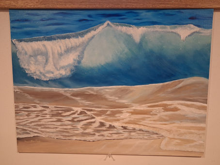 New Seascape Waves Beach Scene