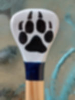 Thumbnail: 30 Inch Decorative Wolf Paddle / Oar Cabin Art