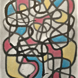 Colourful Abstract Painting on Canvas
