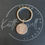 Thumbnail: Rhodium Plated Key-ring Sixpence personalised