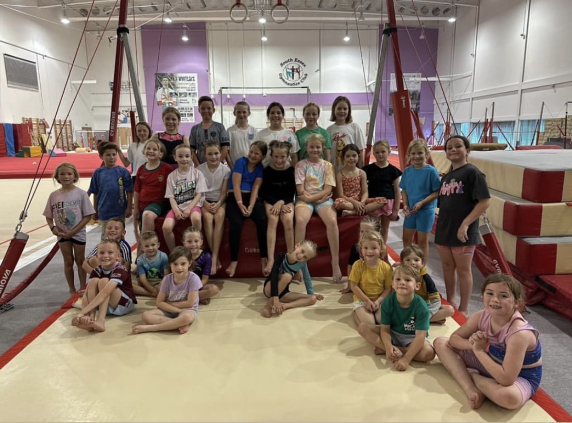 A birthday party at the gym