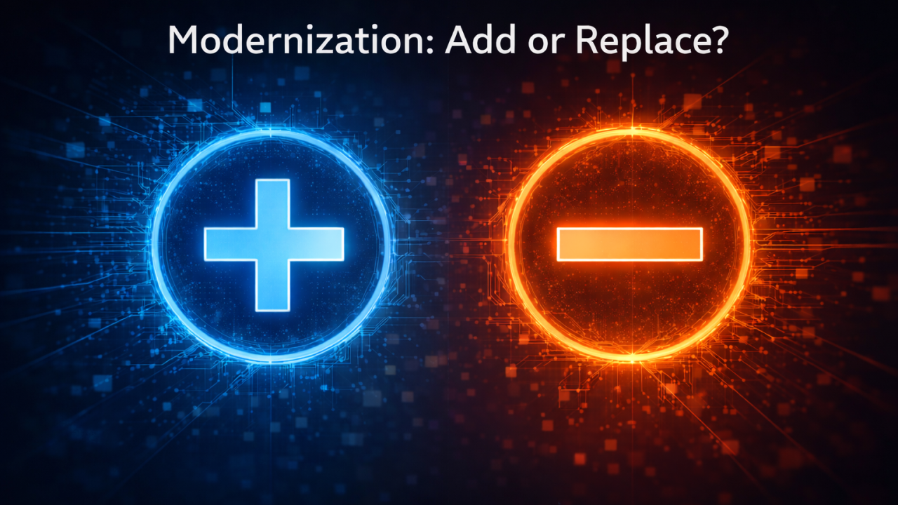 Modrnization IT Modernization Strategy. Why Modernization Isn’t Adding. It’s Replacing
