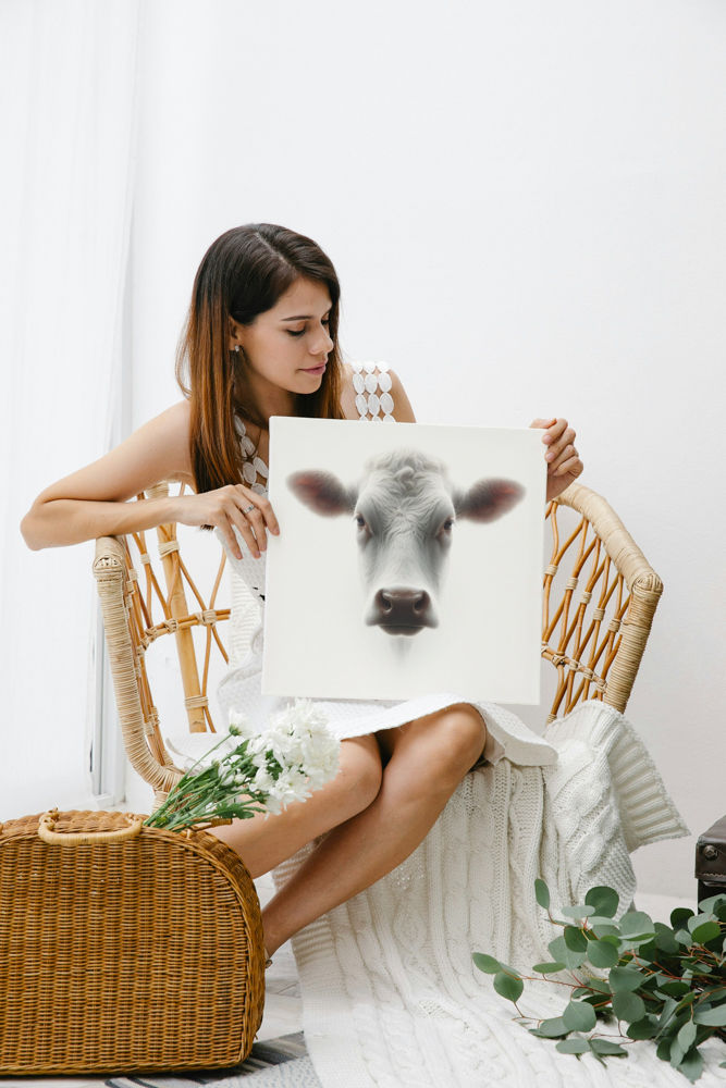 GA- Cow (Canvas)