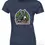 Thumbnail: Fitted navy women’s shirt with the “Donkey” Dark Side vegan design, shown as a product image.