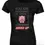 Thumbnail: Fitted black women’s vegan shirt with the “Wake Up” crying pig and protest message design.