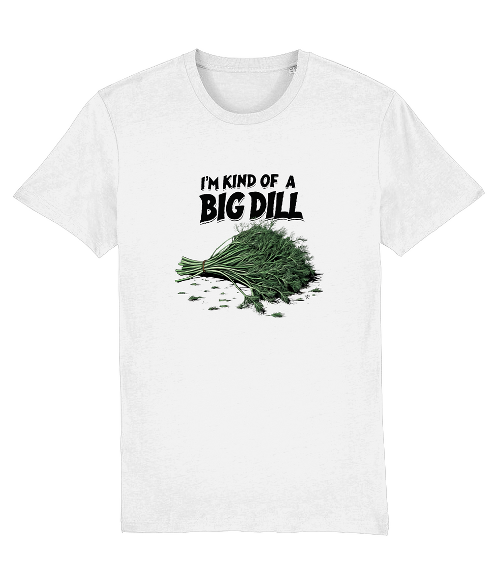 Thumbnail: plus sizes funny kind of a big dill creator shirt white – premium plus-size white creator tee with dill pun design