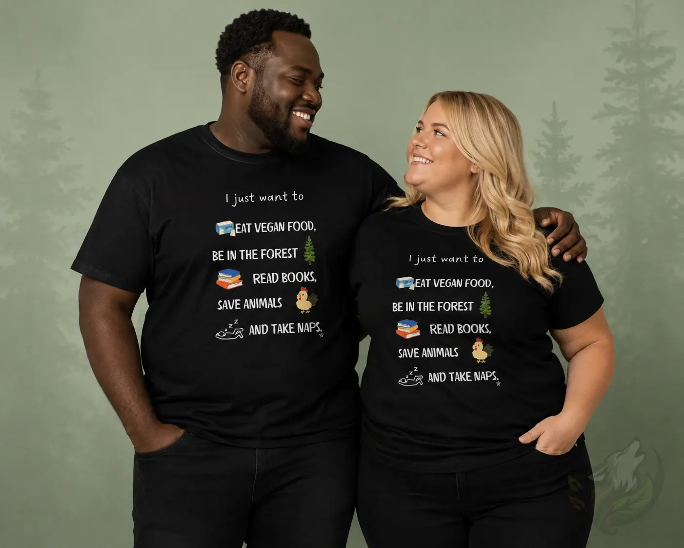 Extended Sizes I Just Want To Vegan Lifestyle Quote Shirt