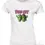 Thumbnail: Clean fitted white Peas Out tee with cool sunglasses peas for women who enjoy simple, playful food‑pun style.