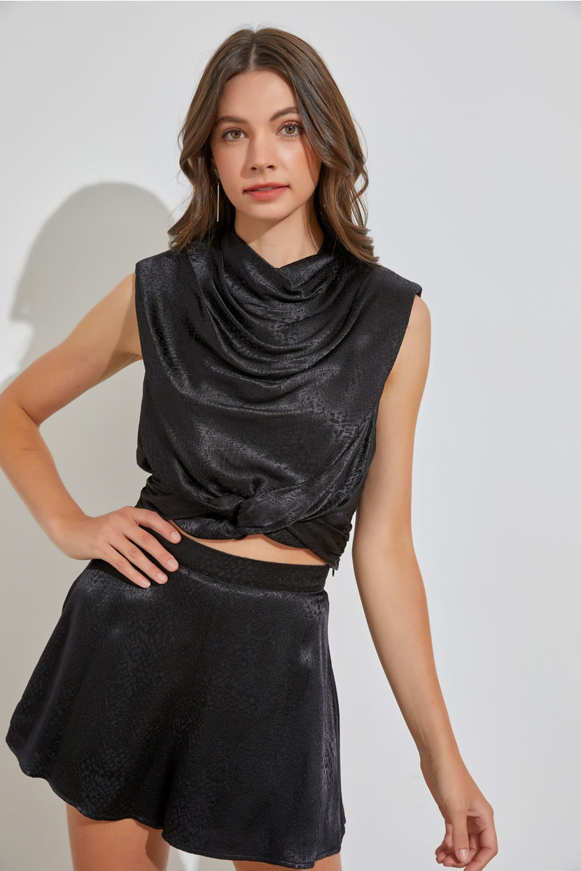 draped blouse