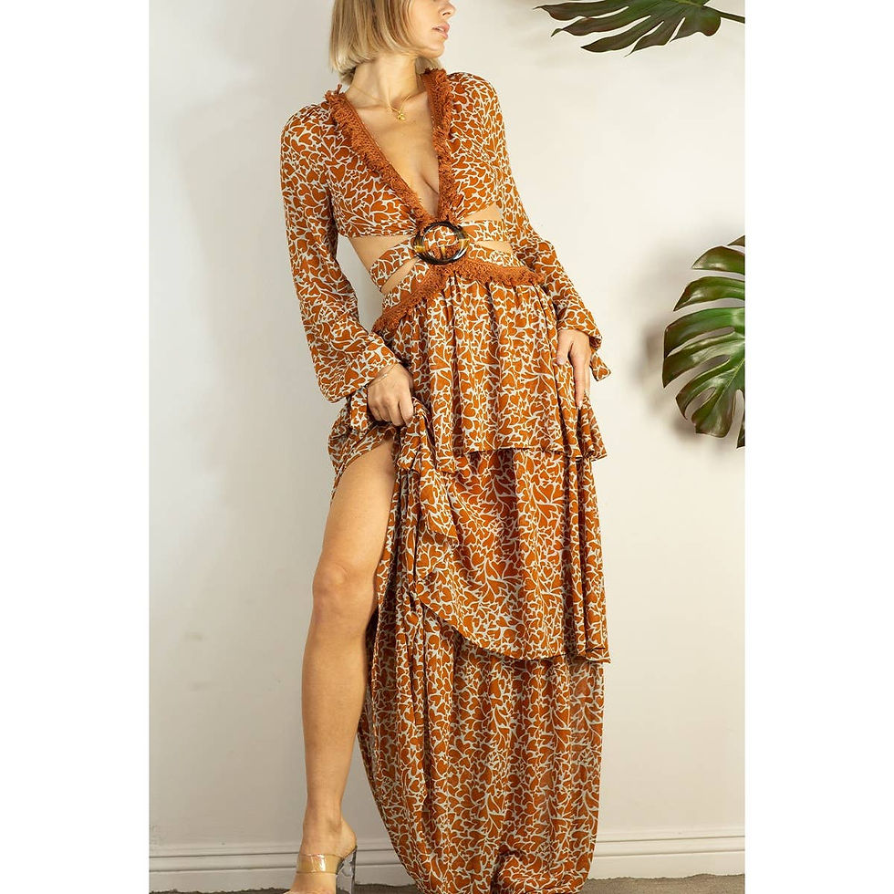 Thumbnail: lace up maxi dress