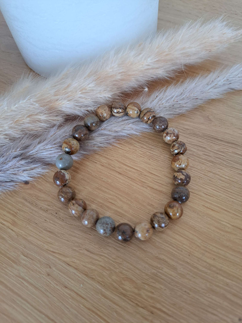Miniature : Bracelet homme perles naturelles 