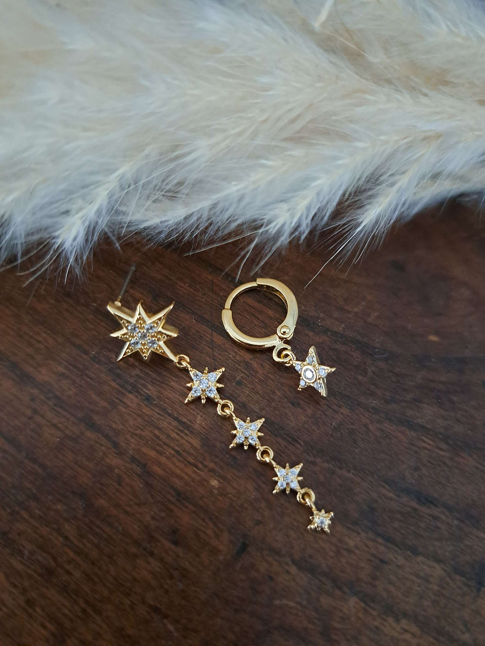 Miniature : Boucles d'oreilles asymétriques Denise 