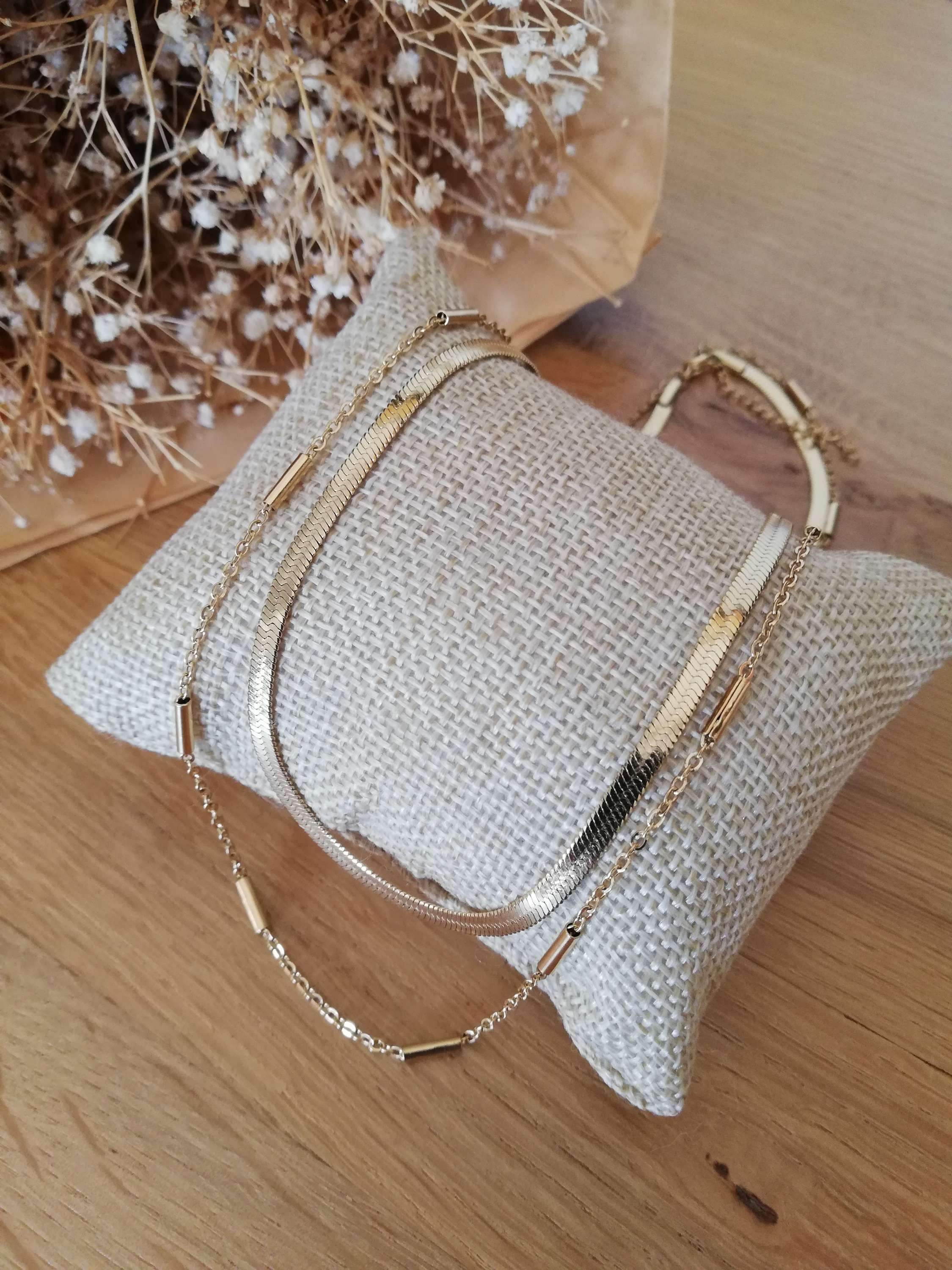 Collier double rang Simon 