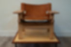 Front view of the Terracotta Spanish Chair