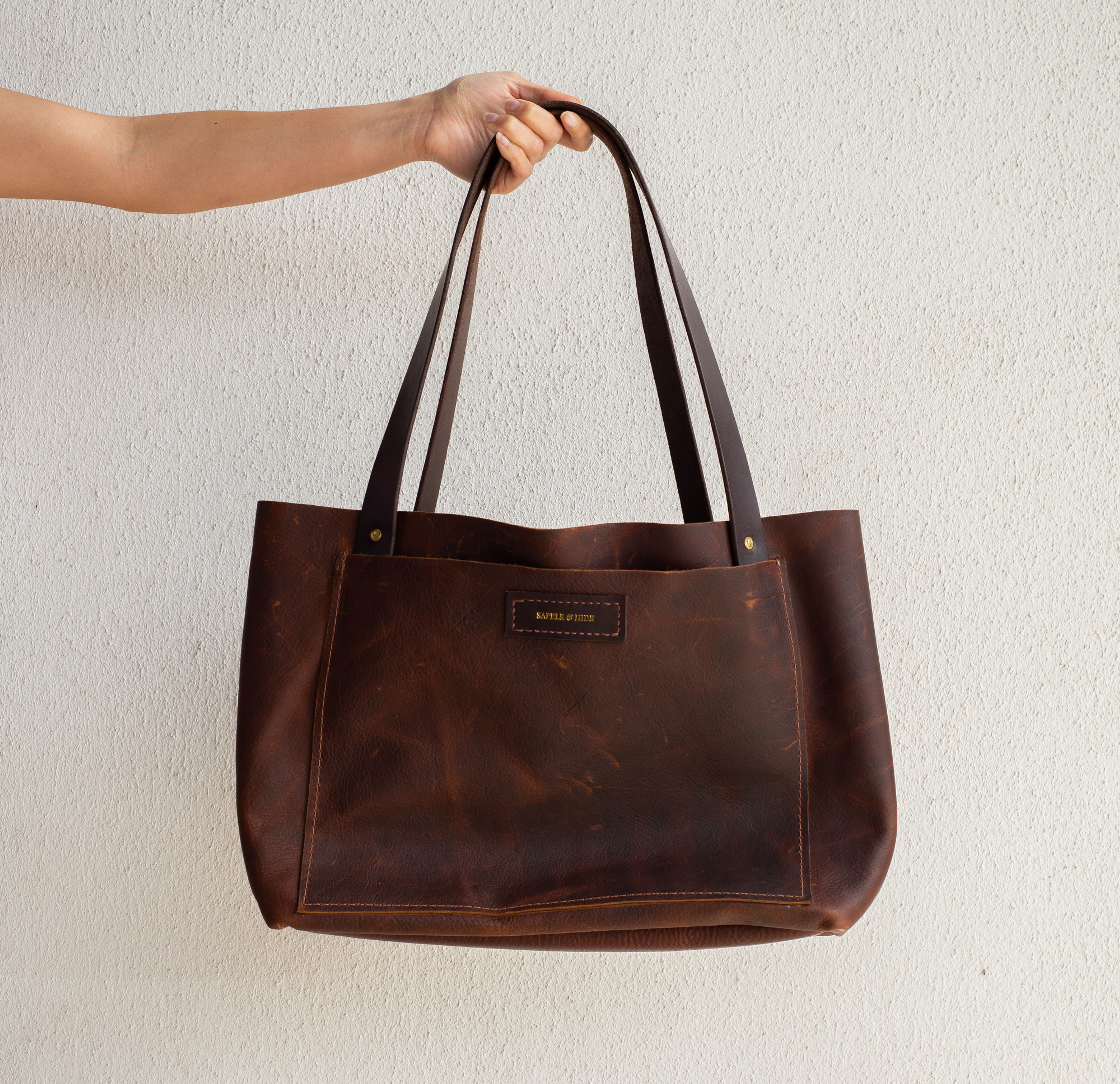 Aurora Leather Tote Bag