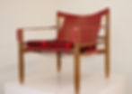 Red Pendleton safari chair