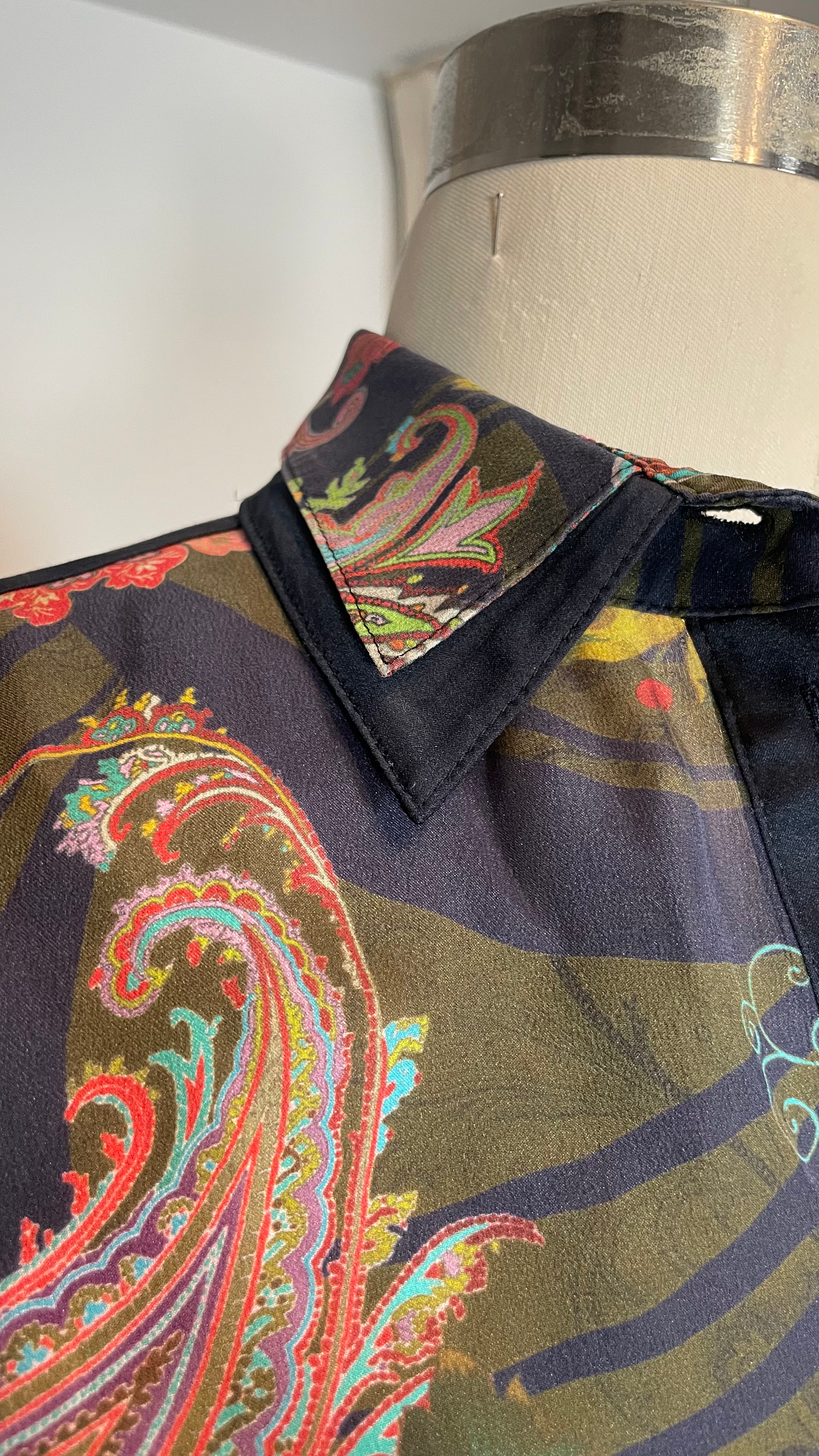 Chemisier en soie paisley - Basler