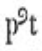 Abbreviated Latin text "pt"
