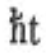 Abbreviated Latin text "ht"