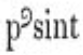 Abbreviated Latin text "psint"
