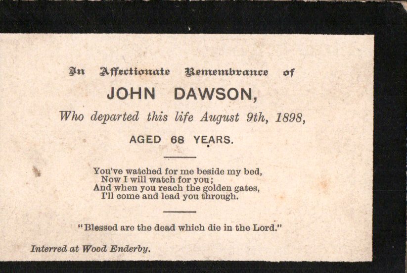 John Dawson - 1898