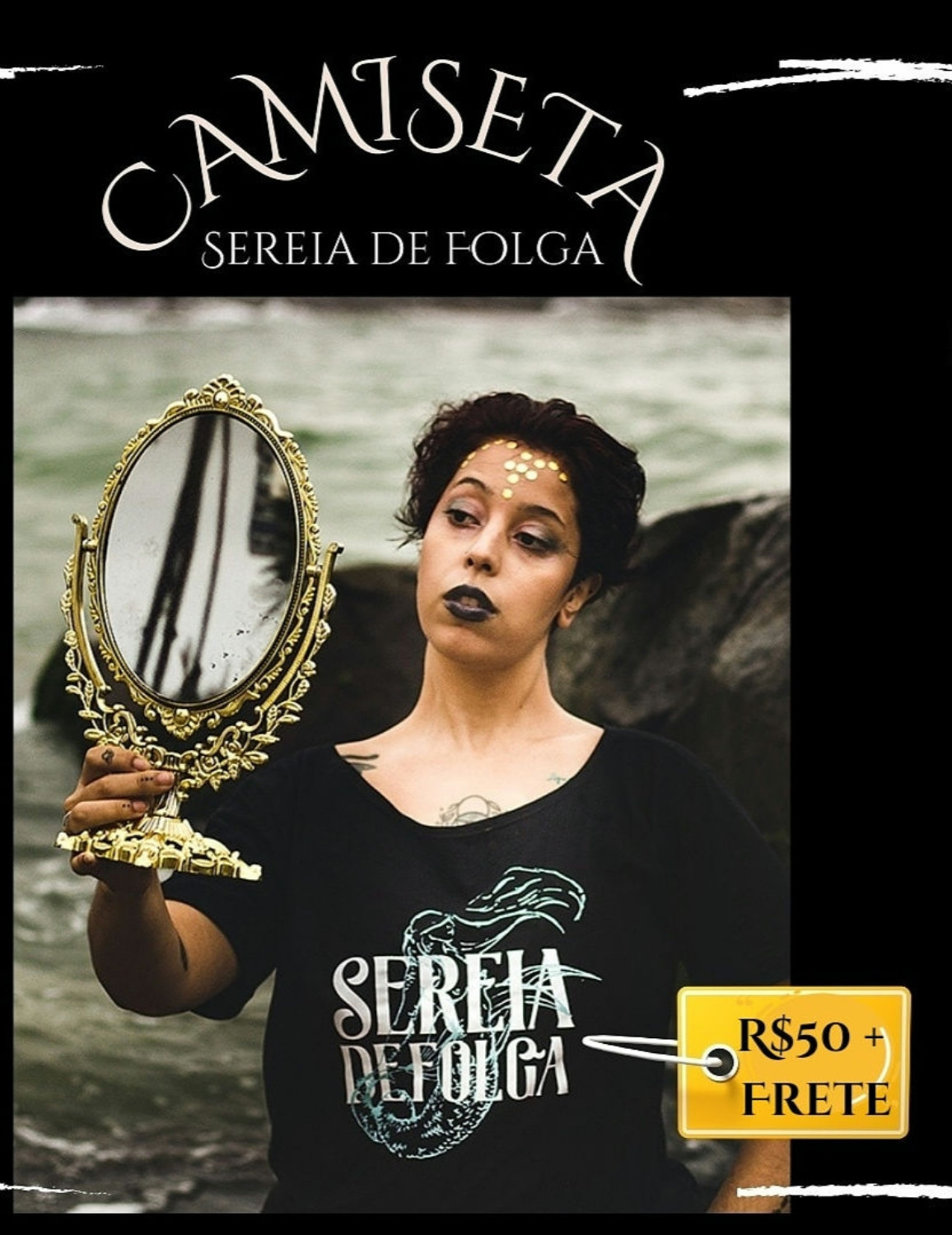 Camiseta Sereia de Folga