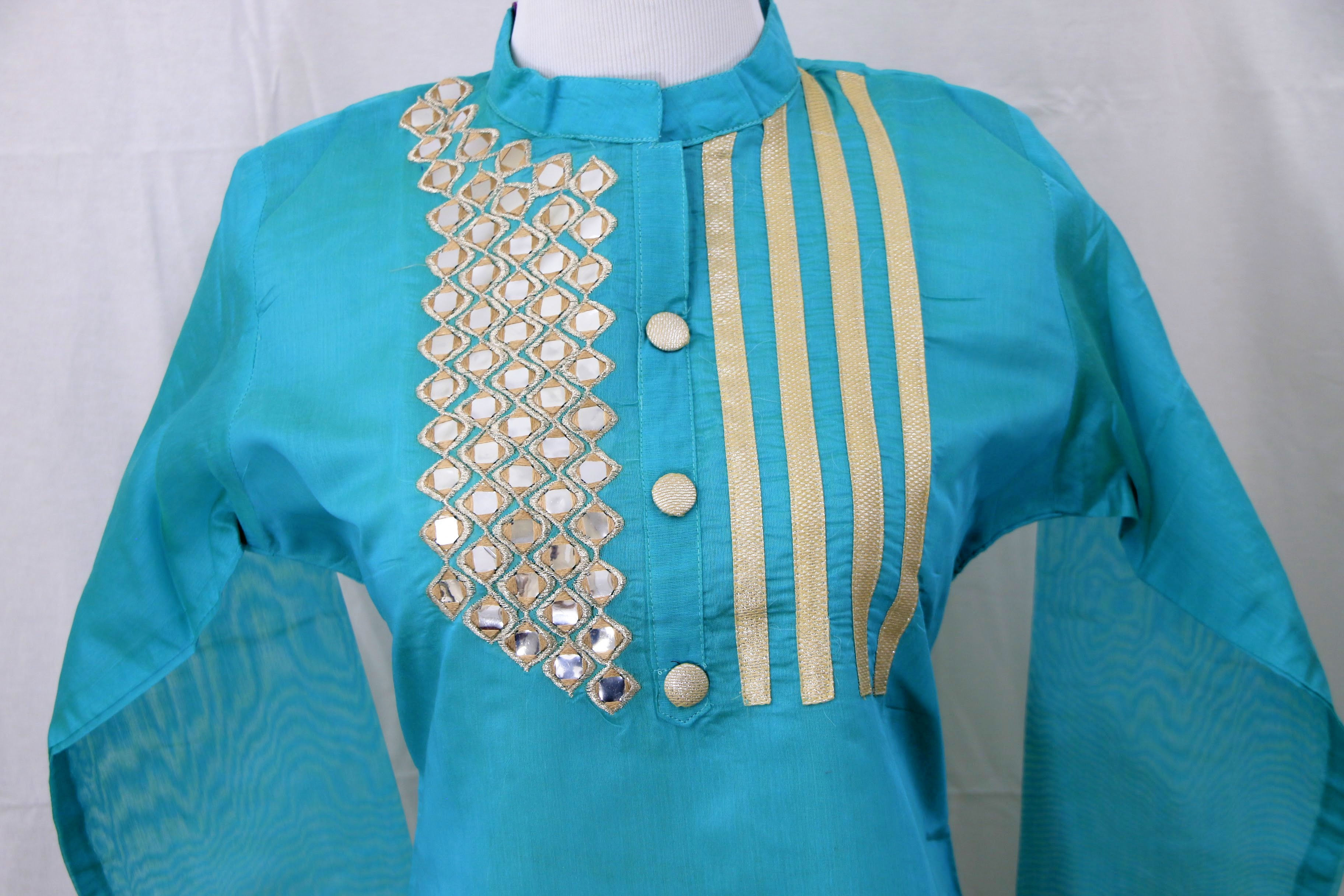 Chanderi silk kurti