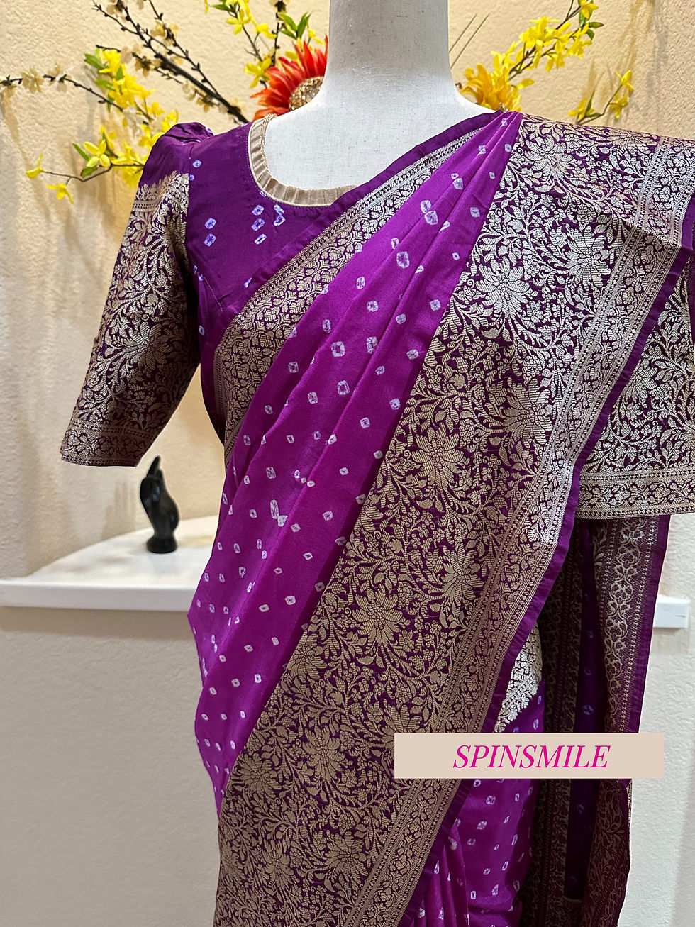Thumbnail: Dupion Bandej Saree