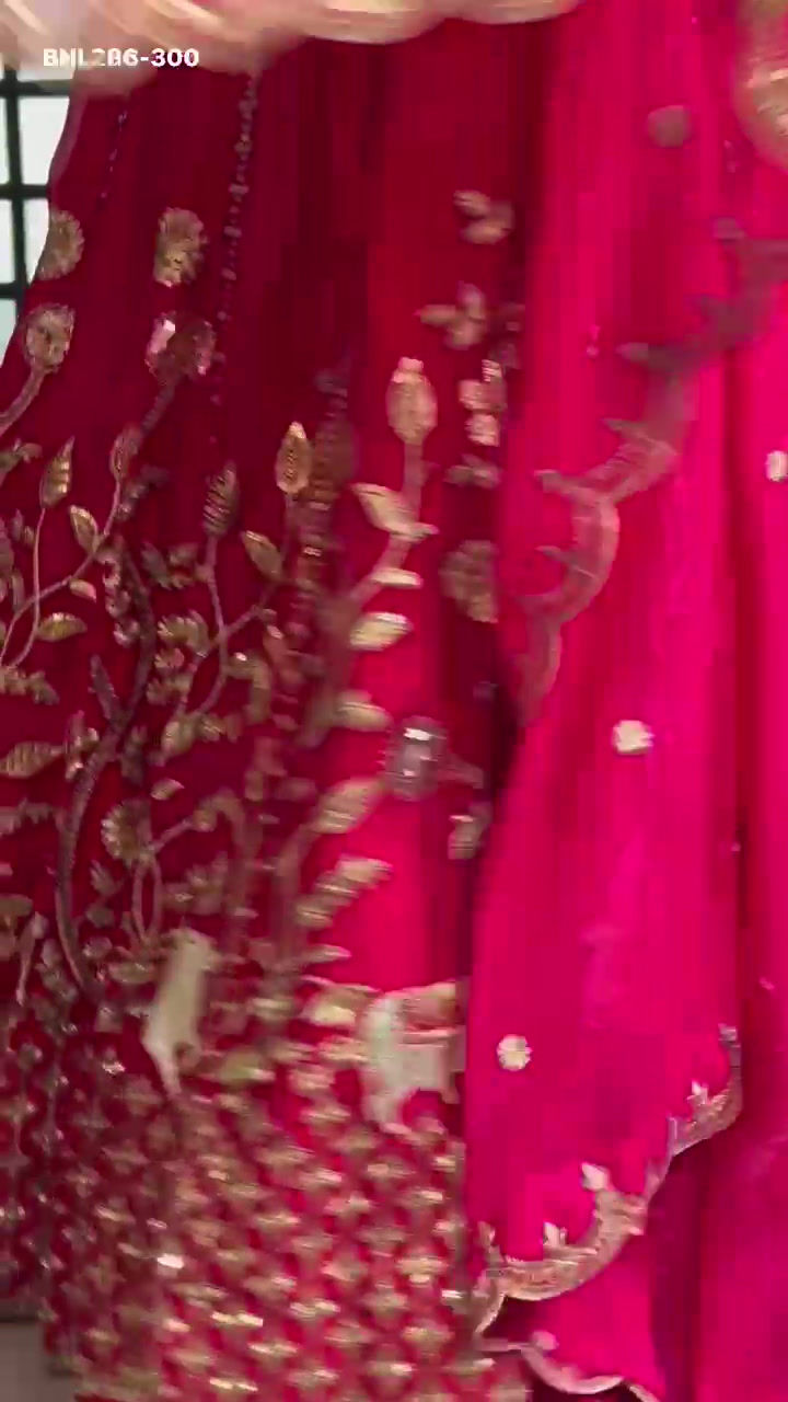 Thumbnail: bridal lehenga choli, pink wedding lehenga, designer lehenga for bride, Indian bridal outfit
