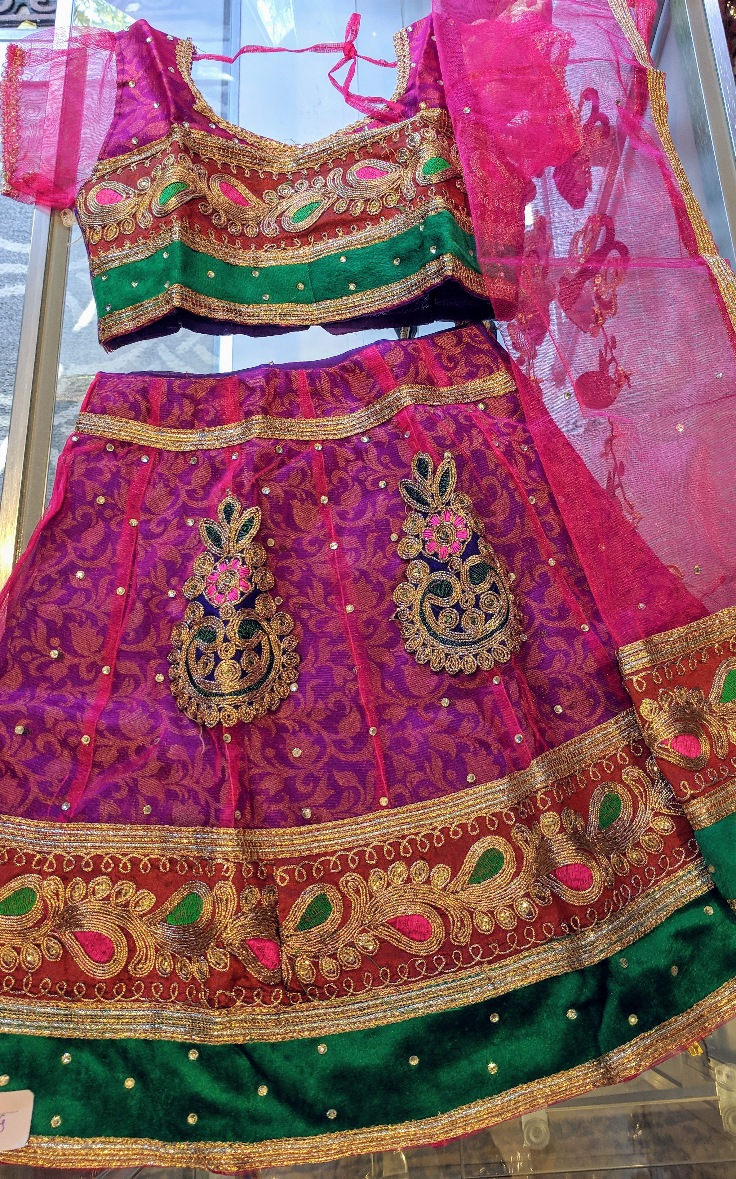 Brocade Lehenga Choli for Girls
