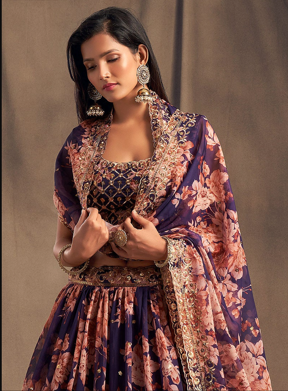 Floral Lehenga Choli Set