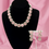 Thumbnail: Pink Cubic Zirconia Necklace Set