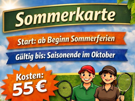 ☀️ Sommerkarte Tennisplätze
