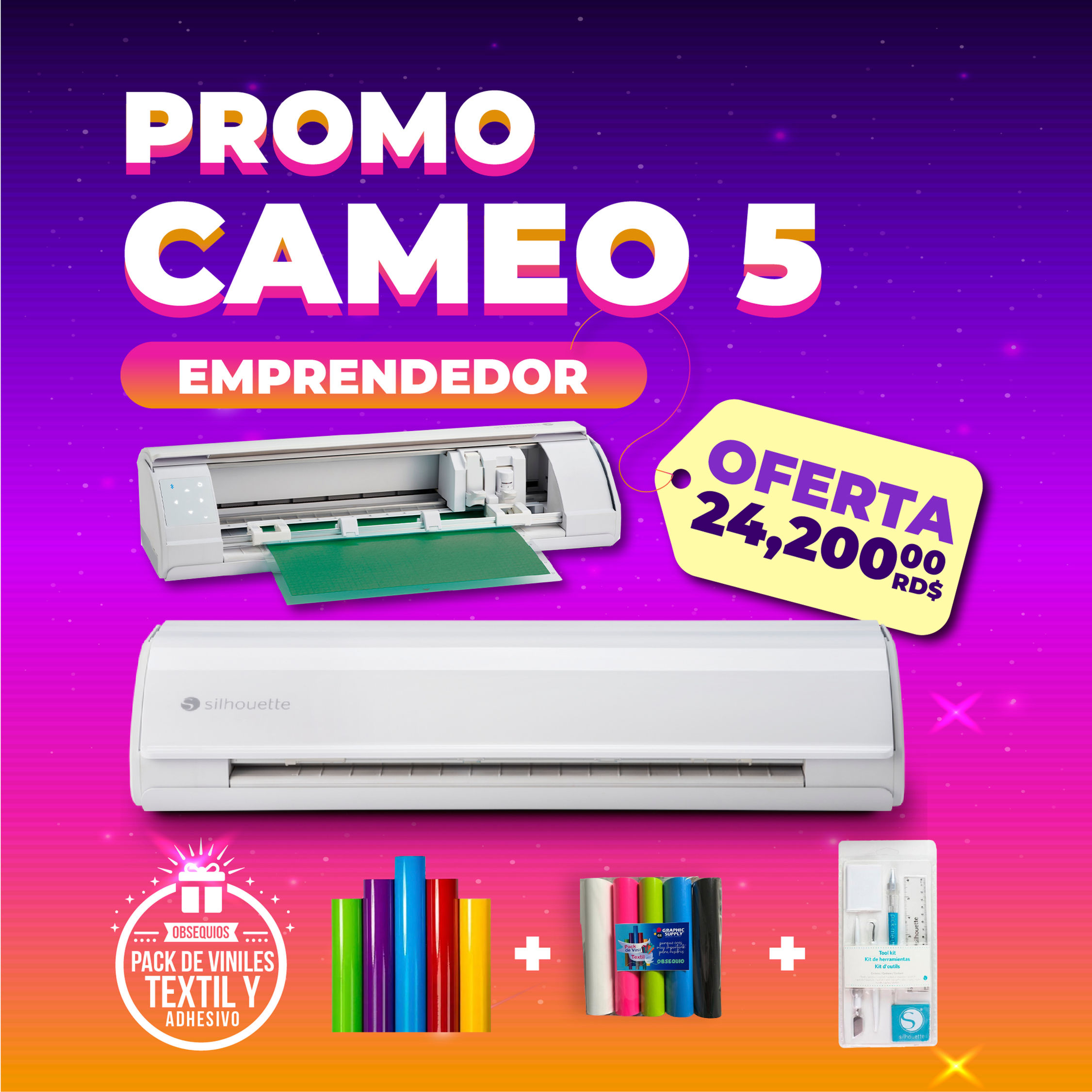 PROMO CAMEO 5 + KIT DE HERRAMIENTAS Y OBSEQUIOS