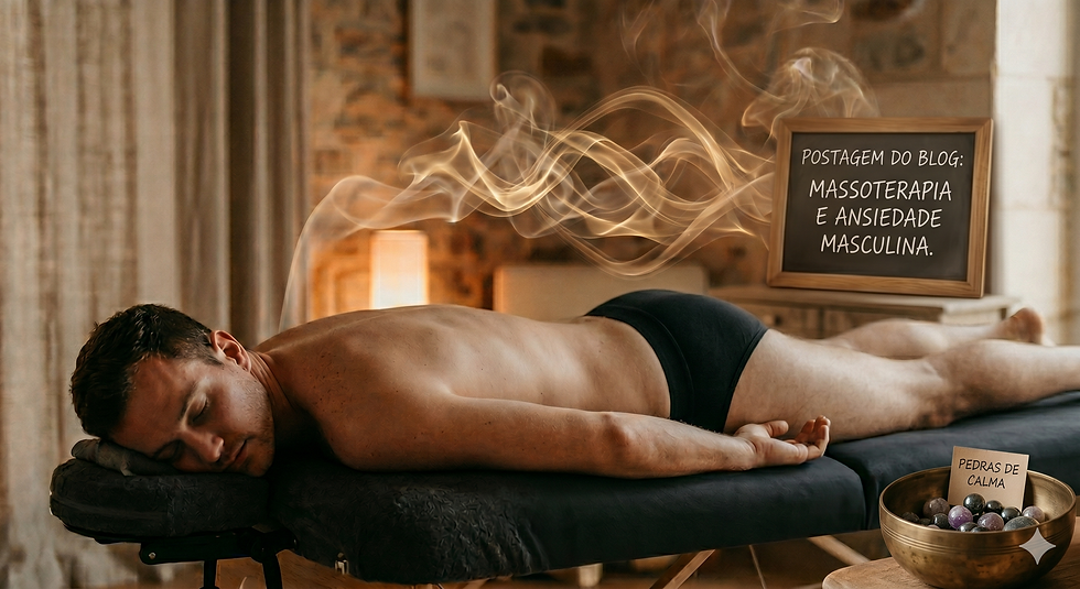 um homem de cueca em cima de uma maca de massagem