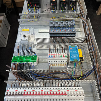 Inside of control panel wiring