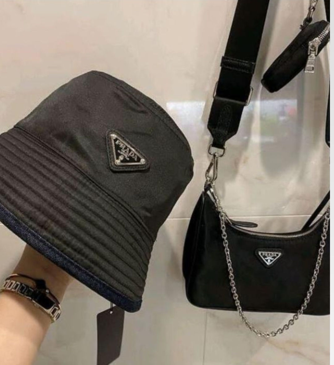 Hat and bag combo