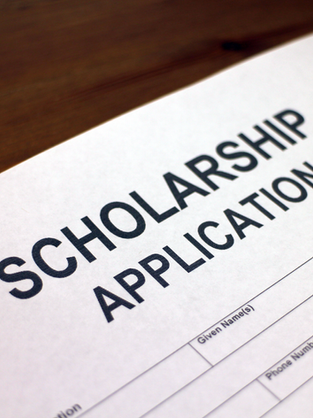 Scholarship application page