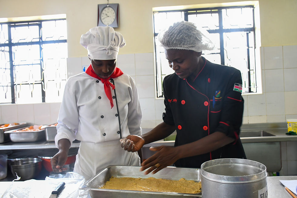food production class at Kibondeni college