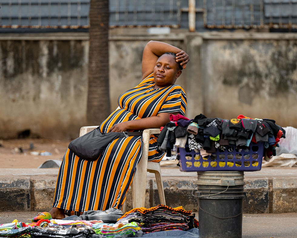 a stressed business woman
