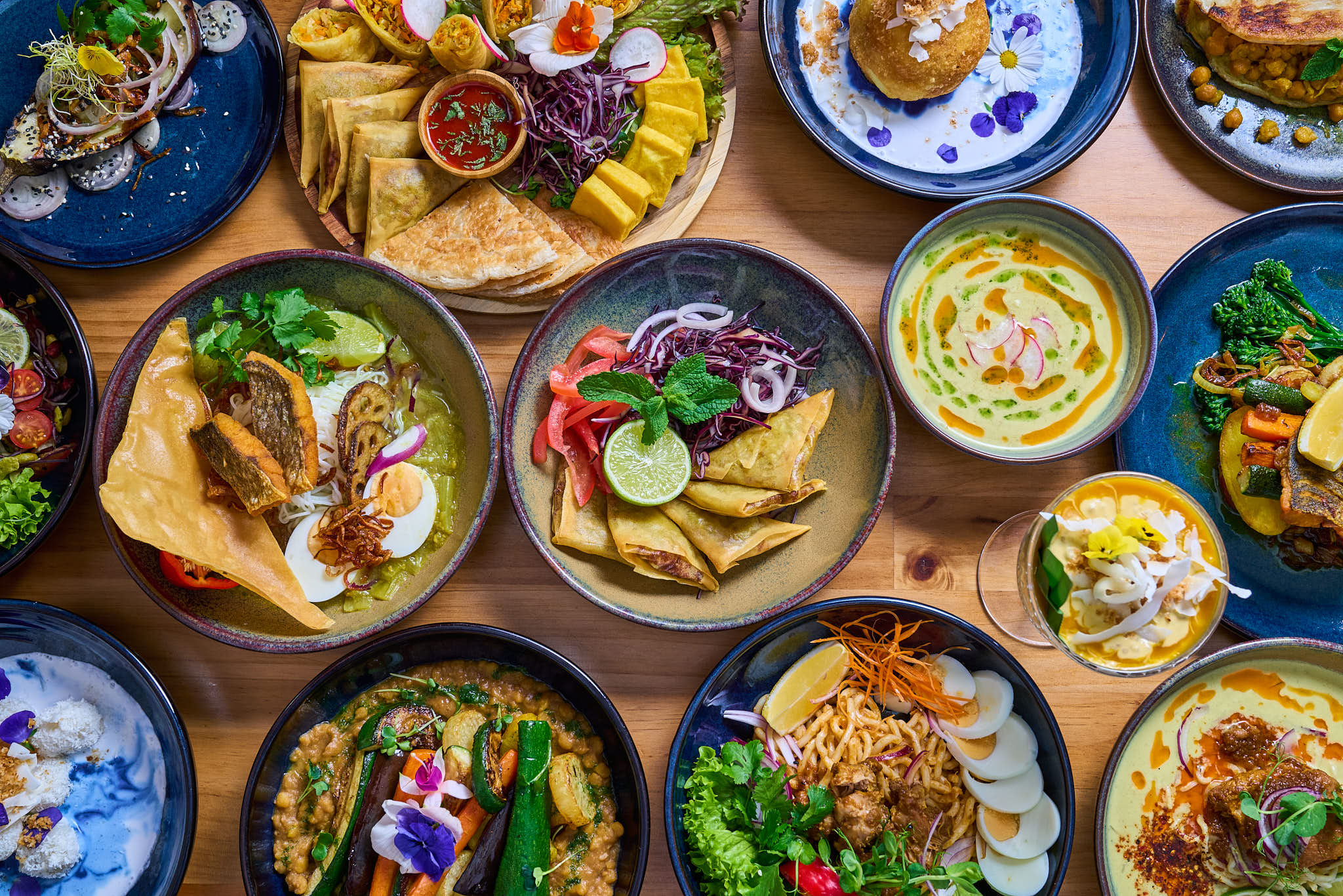 Arranged Food and Objects